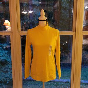 Croft & Barrow Long Sleeve Mock Neck Top